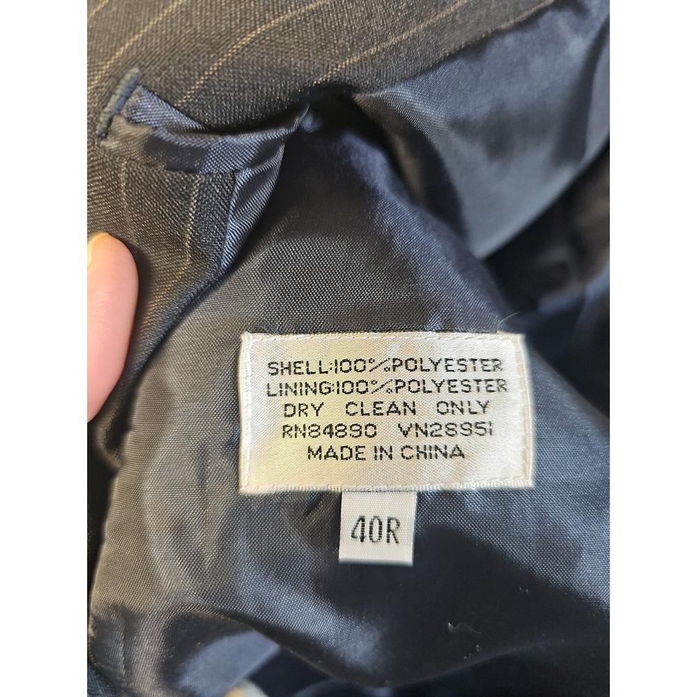 Haband  Duke Jacket Sport Coat Blazer 40R Blue Pinstripe New - Picture 7 of 7